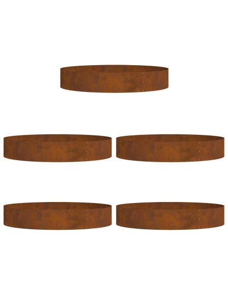 Fioriere in Acciaio Corten Acciaio corten Grande Durevole