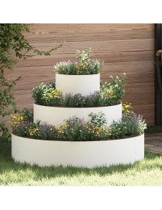 Vaso da giardino Bianco 90 x 90 x 20 cm