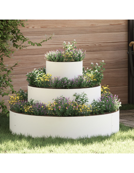 Vaso da giardino Bianco 90 x 90 x 20 cm