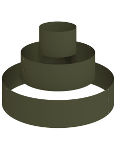 Vaso da giardino Verde oliva 90 x 90 x 20 cm