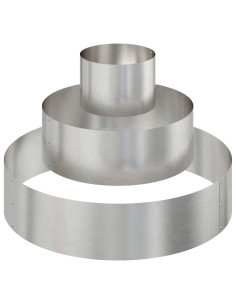 Vaso da giardino Argento 90 x 90 x 20 cm Acciaio inossidabile