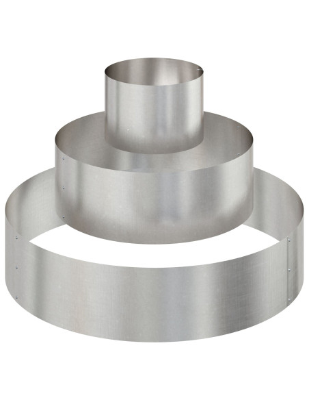 Vaso da giardino Argento 90 x 90 x 20 cm Acciaio inossidabile