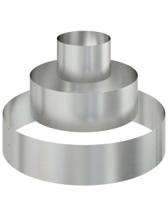 Vaso da giardino Argento 90 x 90 x 20 cm Acciaio zincato