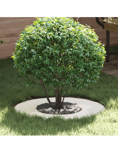 adatto per Anello d'Albero Piatto Bianco Ø30 / 60 cm Acciaio