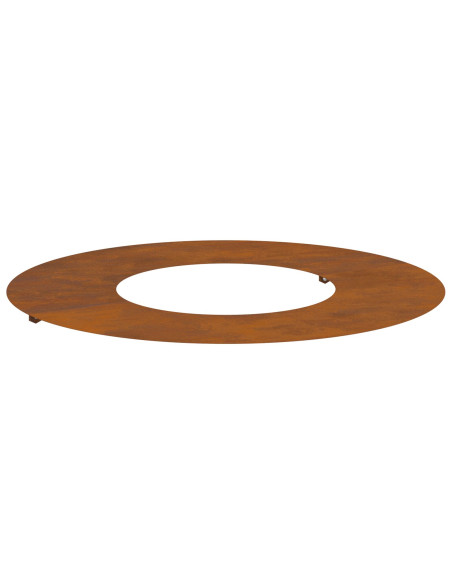 Fioriera in Acciaio Corten Acciaio Corten Grande Intarsi Decorativi