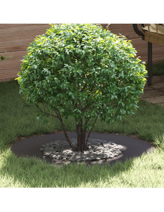 adatto per Anelli d'Albero Piatto 5 pcs Nero Ø40 / 70 cm Acciaio