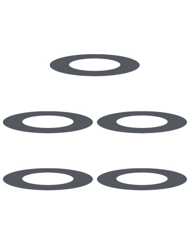 adatto per Anelli d'Albero Piatto 5 pcs Antracite Ø40 / 70 cm