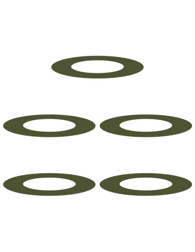 adatto per Anelli d'Albero Piatto 5 pcs Oliver verde Ø40 / 70 cm
