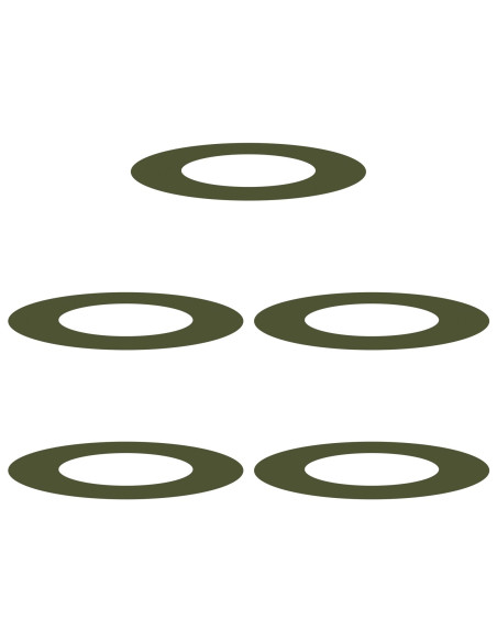 adatto per Anelli d'Albero Piatto 5 pcs Oliver verde Ø40 / 70 cm