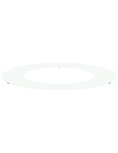 Fioriera in Metallo Bianco Bianco Metallo 80 cm di diametro