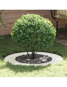 adatto per Anello d'Albero Piatto Bianco Ø50 / 80 cm Acciaio