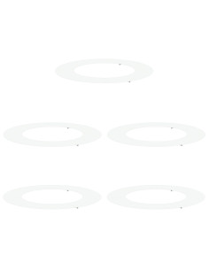 adatto per Anelli d'Albero Piatto 5 pcs Bianco Ø50 / 80 cm