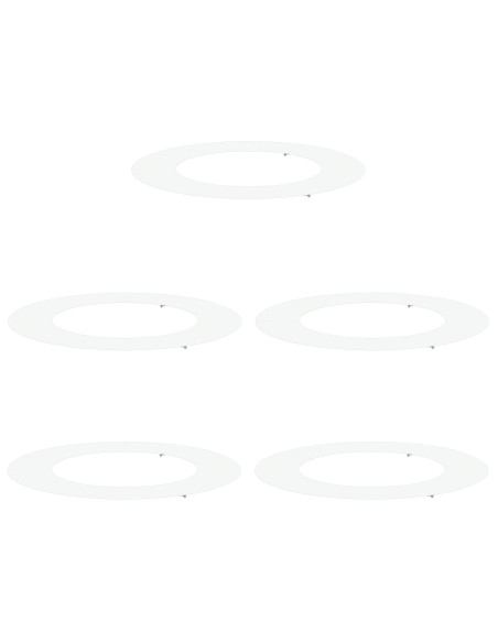 adatto per Anelli d'Albero Piatto 5 pcs Bianco Ø50 / 80 cm