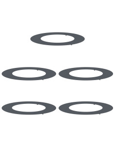 adatto per Anelli d'Albero Piatto 5 pcs Antracite Ø50 / 80 cm