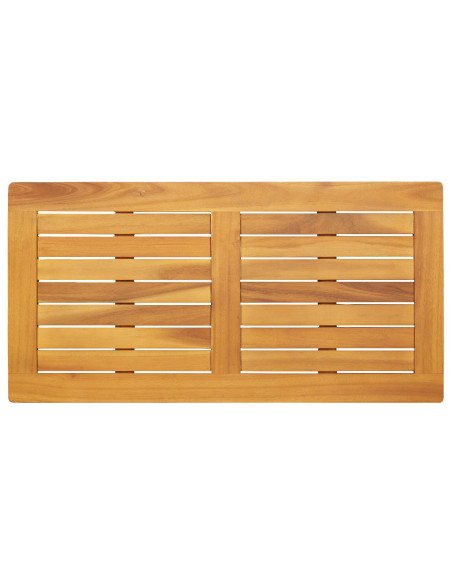 Piano Tavolo  90x45x2,2 cm Rettangolare in Legno Massiccio di Acacia