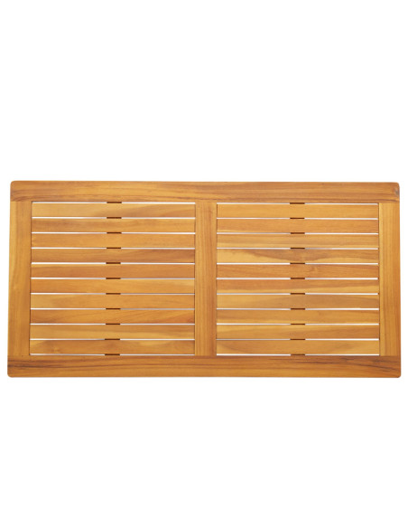 Piano Tavolo  110x55x2,2 cm Rettangolare in Legno Massello di Acacia