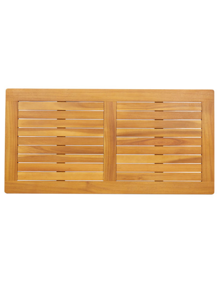Tavolo  100x50x2,2 cm Rettangolare in Legno Massello