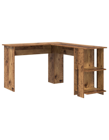 Scrivania Angolare Marrone Legno Vecchio MDF Medio
