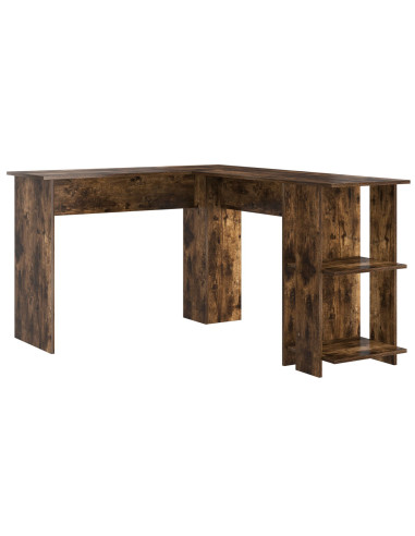 Scrivania ad angolo Rovere fumé 140 x 113,5 x 75 cm