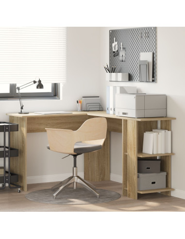 Scrivania ad angolo Rovere Sonoma 140 x 113,5 x 75 cm