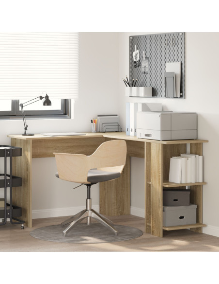 Scrivania ad angolo Rovere Sonoma 140 x 113,5 x 75 cm