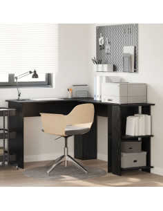 Scrivania ad angolo Rovere Nero 140 x 113,5 x 75 cm