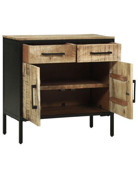 Sideboard 70x35x70 cm Legno massello grezzo di mango