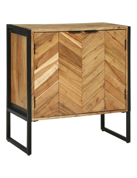 Credenza  70x35x75 cm Legno Massello di Acacia