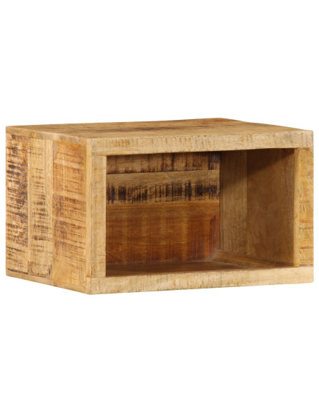 Armadio a Parete  40x30x25 cm Legno Massello di Mango Grezzo