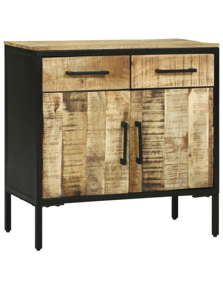 Sideboard 70x35x70 cm Legno massello grezzo di mango