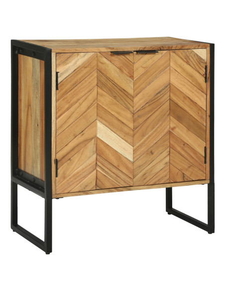 Credenza  70x35x75 cm Legno Massello di Acacia