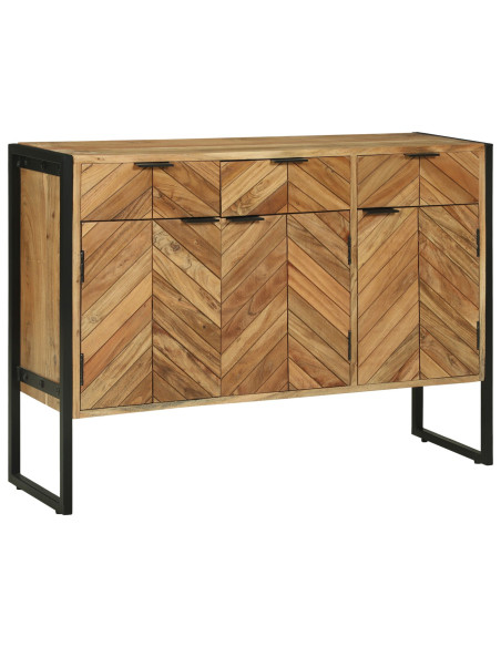 Credenza  100x30x75 cm Legno Massello di Acacia