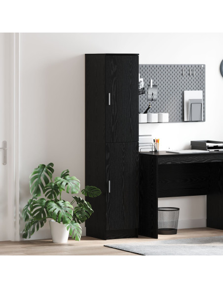 Mobile Buffet Rovere Nero Legno Ingegnerizzato Medio