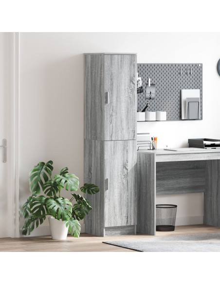 Credenza  Grigio sonoma MDF Medio Mobile per Buffet Rettangolare