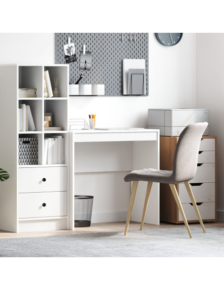 Scrivania Scrittura  Bianca MDF 80 x 40 x 76 cm Semplice