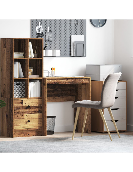 Scrivania Rustica Legno Vecchio Truciolare Piccola Magazzino