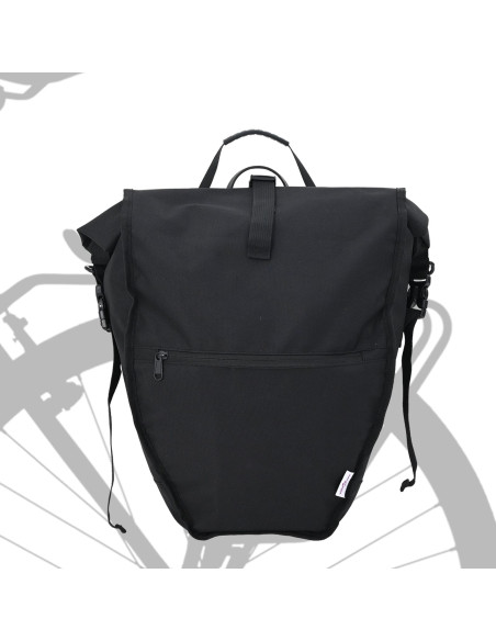 Borsa per Bicicletta  per Portapacchi 25 L Nera 32.5x17x57 cm