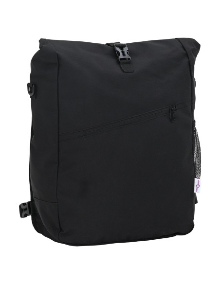 Borsa per bici  per portapacchi 25 L Nera 33x16x48 cm