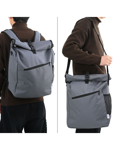Borsa per Bici  per Portapacchi 25 L Grigia 33x16x48 cm