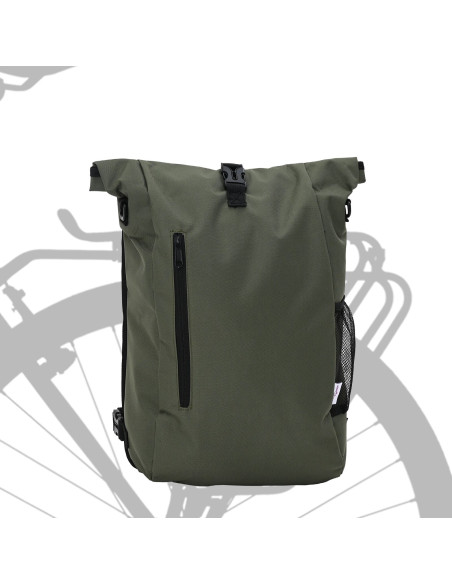Borsa da Bici  per Portapacchi 20 L Verde Oliva 31x13x58 cm