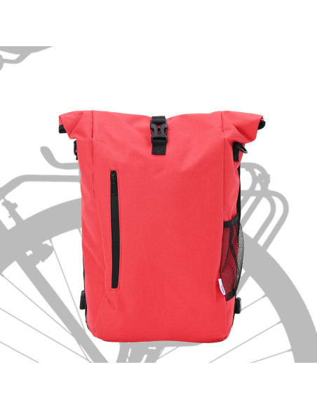 Borsa per Bicicletta  per Portapacchi 20 L Rossa 31x13x58 cm