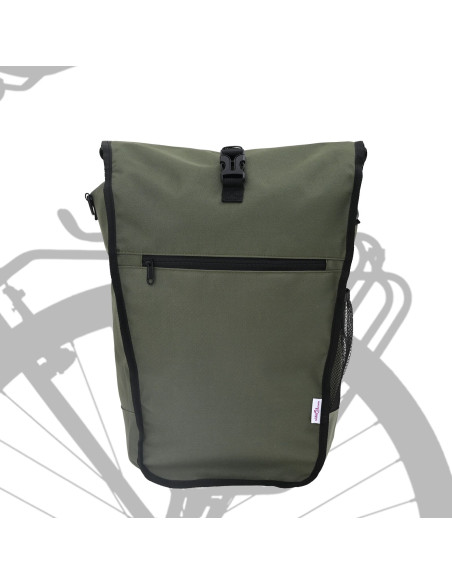 Borsa per Bicicletta  per Portapacchi 20 L Verde Oliva 34x16x59 cm