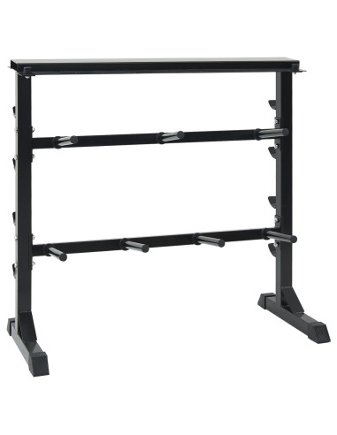 Ripiano per Manubri Nero 99 x 45 x 95,5 cm