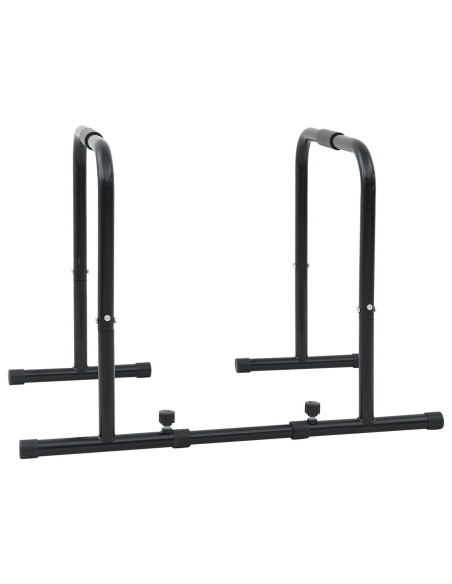 Barra Dip con Lunghezza Regolabile, Capacità di 300 kg, 96-117x67x75 cm in Acciaio