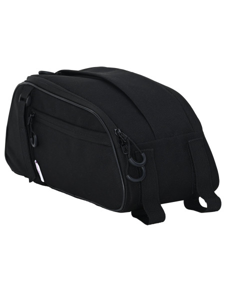 Borsa per Bicicletta per Portapacchi 8 L Nera 38x16x16 cm