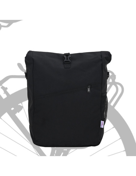 Borsa per bici  per portapacchi 25 L Nera 33x16x48 cm
