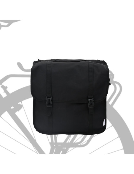 Borsa da pannier doppia per biciclette  48 L Nera