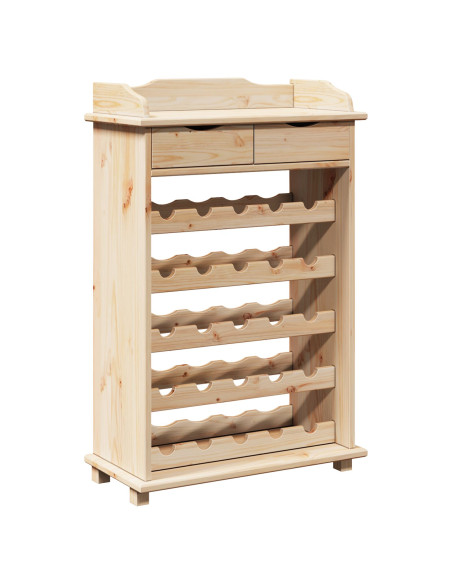 Portabottiglie  90x60x30 cm in legno massello di pino