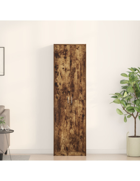 Armadio  in rovere affumicato 55x25x189 cm in legno ingegnerizzato