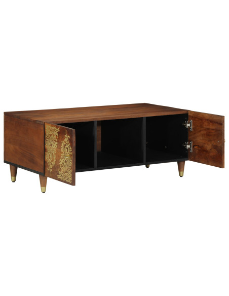 Tavolino da caffè 100x54x40 cm in legno massello di mango